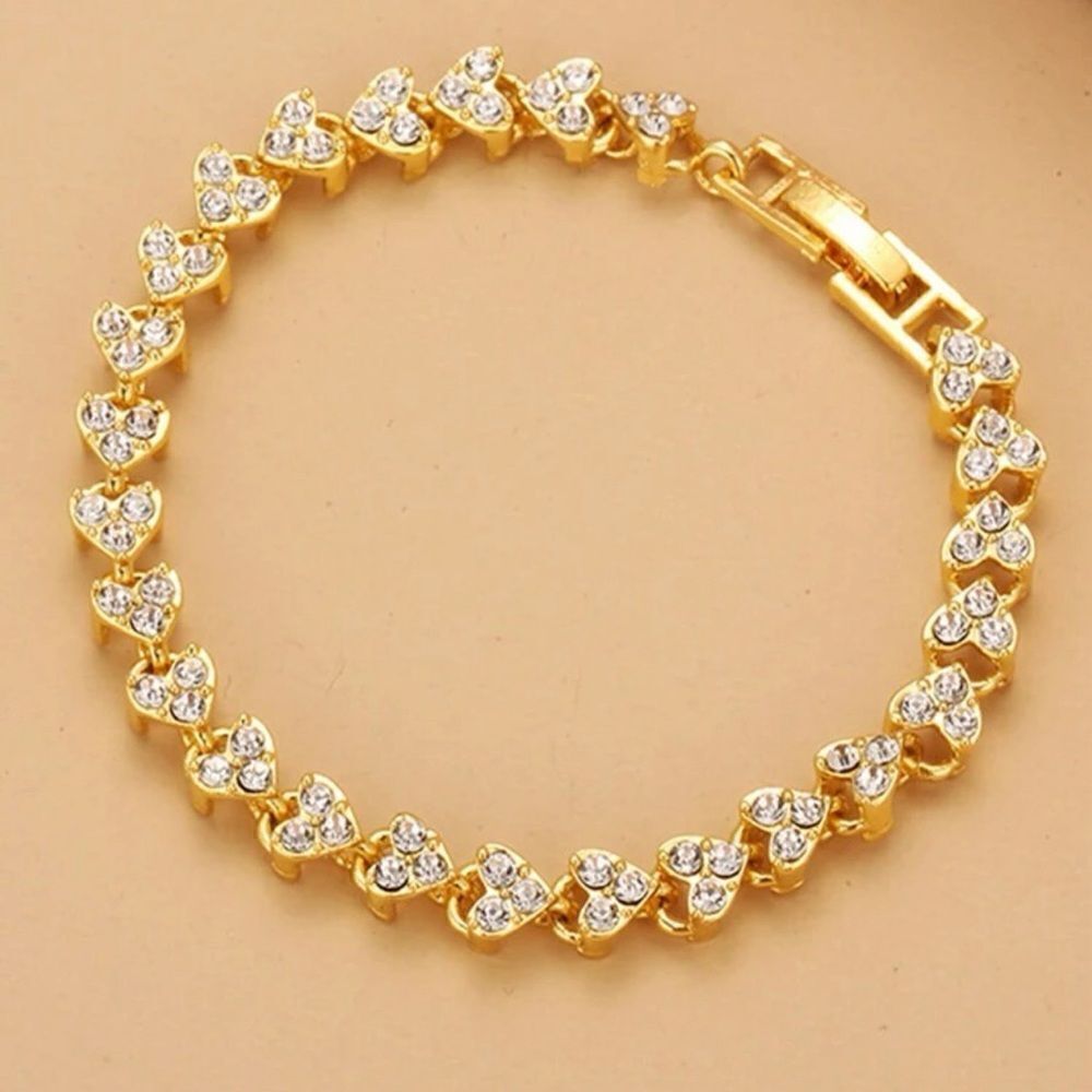 Diamond heart bracelet A177